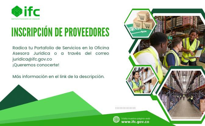 Inscripción de proveedores IFC