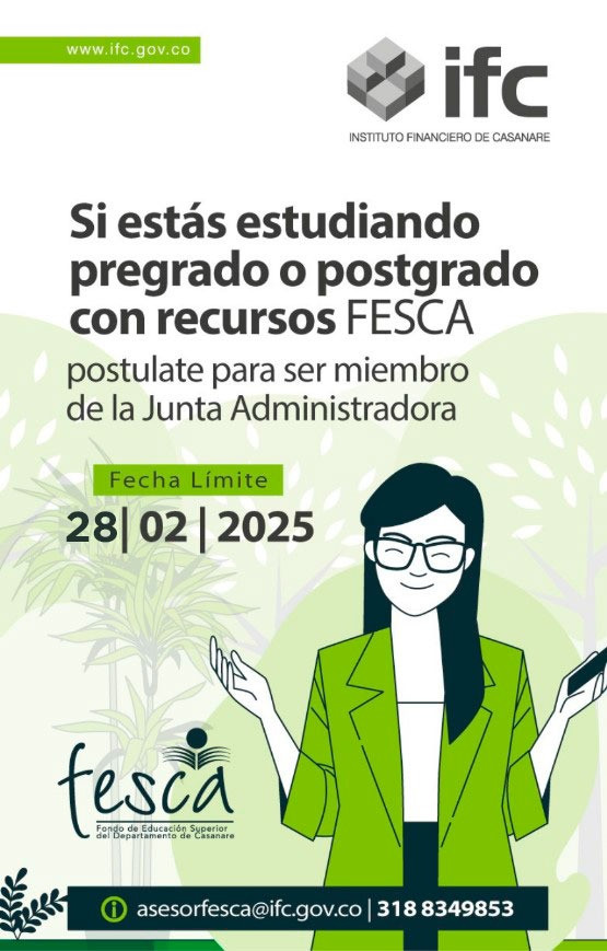 Hasta el 28 de febrero podrán postularse estudiantes ante la Junta Administradora del FESCA